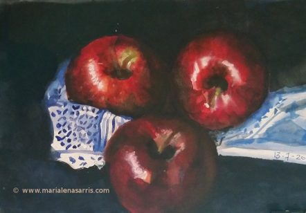 Apples Still Life Study- Marialena Sarris