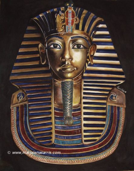 Tutankhamun mask II- © Artist Marialena Sarris